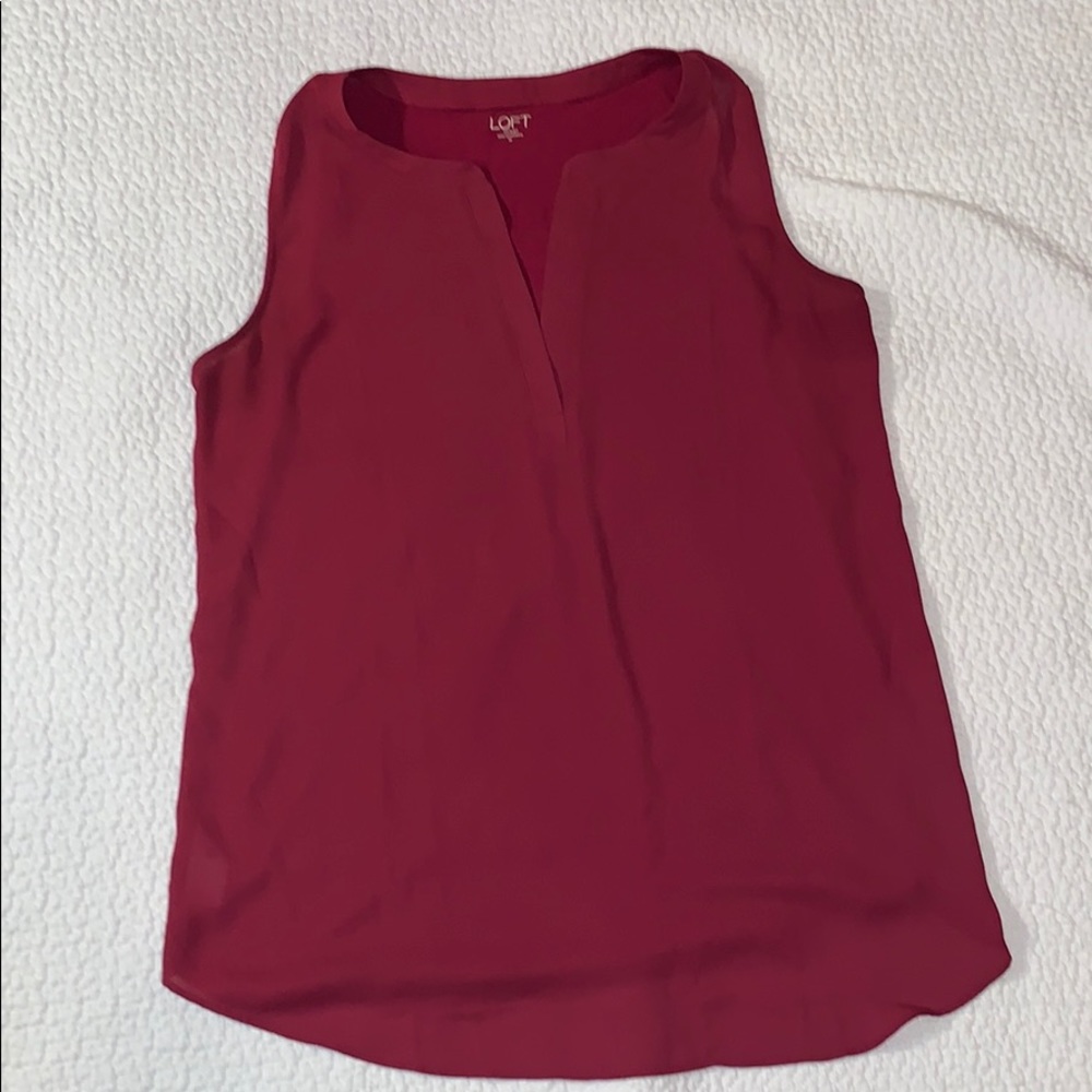 Burgundy blouse